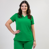 Bluza medicala Lotus Flex, stretch, verde chirurgical inchis, TS-NP10 XL