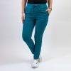 Pantaloni medicali Lotus Flex, stretch, cu snur, turcoaz inchis, TS-SP3 3XL