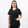 Bluza medicala Lotus Flex, stretch, negru, TS-NP10 2XS