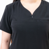 Bluza medicala Lotus Flex, stretch, negru, TS-NP10