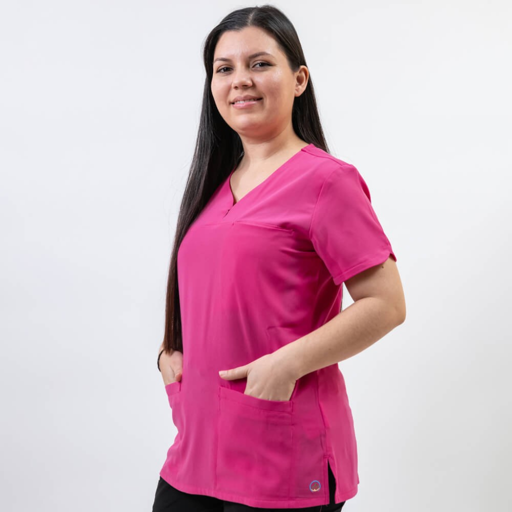 Bluza medicala Lotus Flex, stretch, fucsia orhidee, TS-NP10