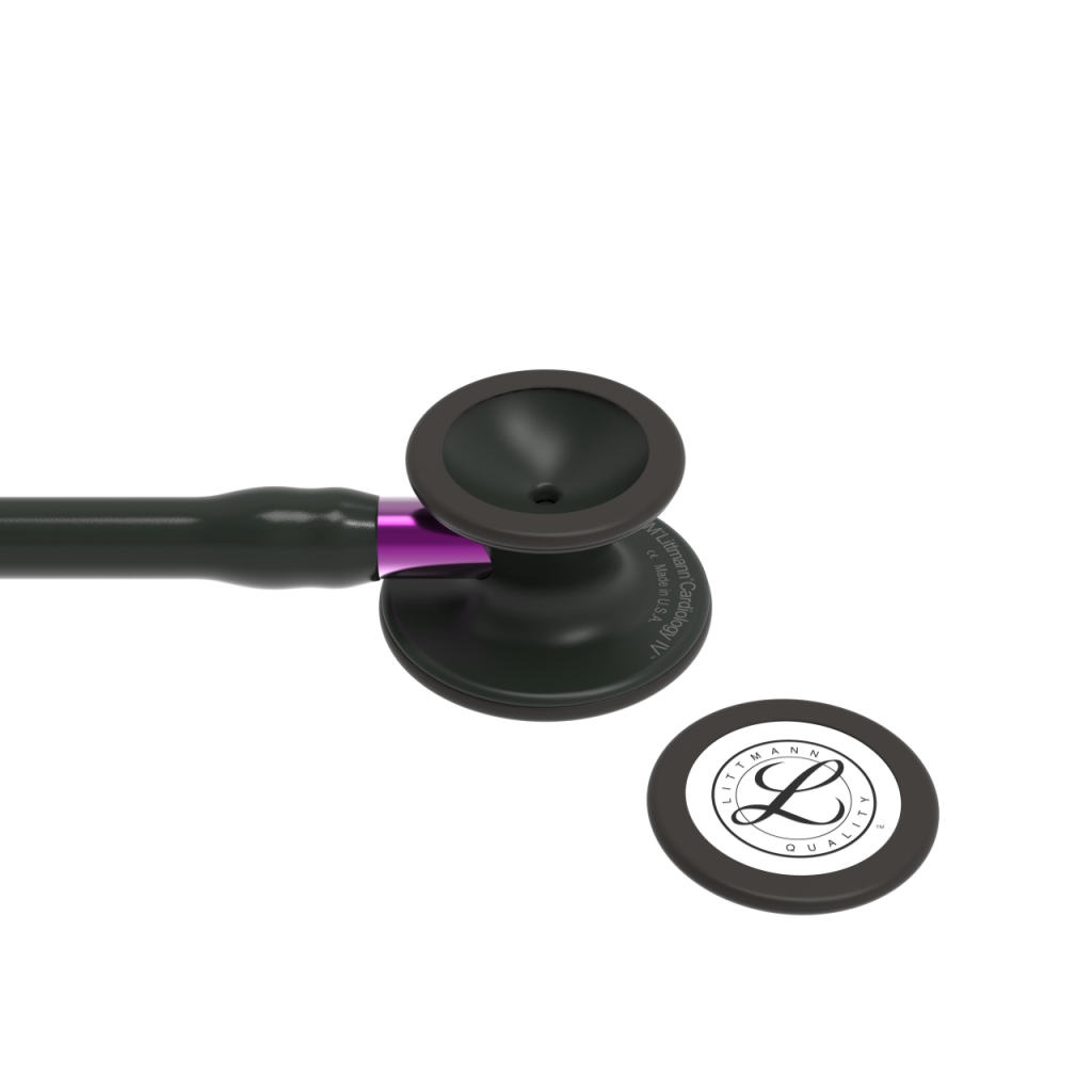 Stetoscop 3M Littmann Cardiology IV Negru capsula neagra reflexie violet 6203 - capsula + diafragma