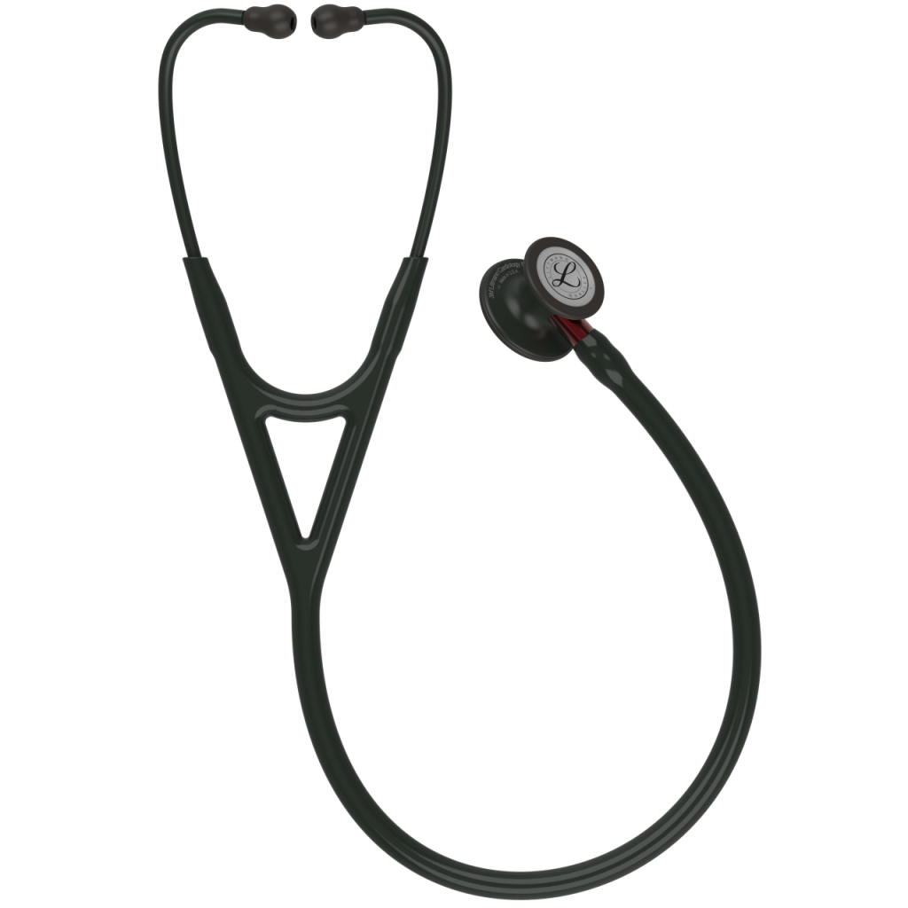 Stetoscop 3M Littmann Cardiology IV Negru capsula neagra reflexie rosu 6200 privire de ansamblu